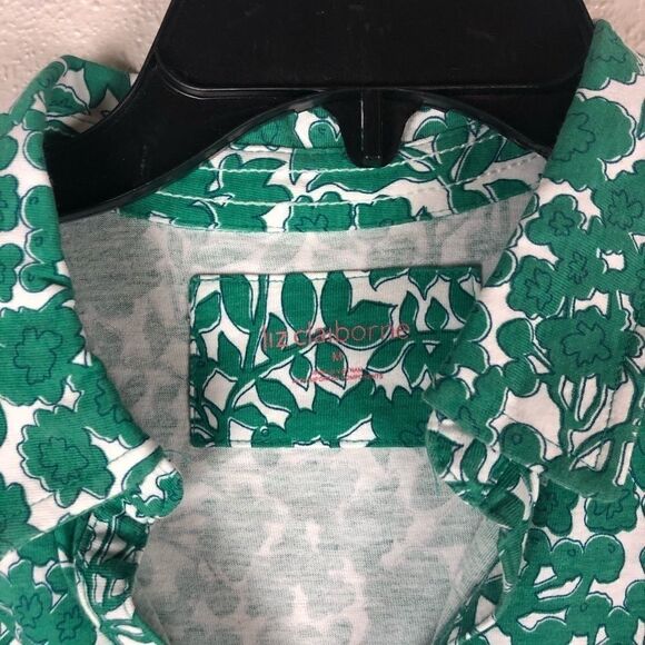 NWT Liz Claiborne Button Down Polo Shirt Size M - Picture 3 of 8